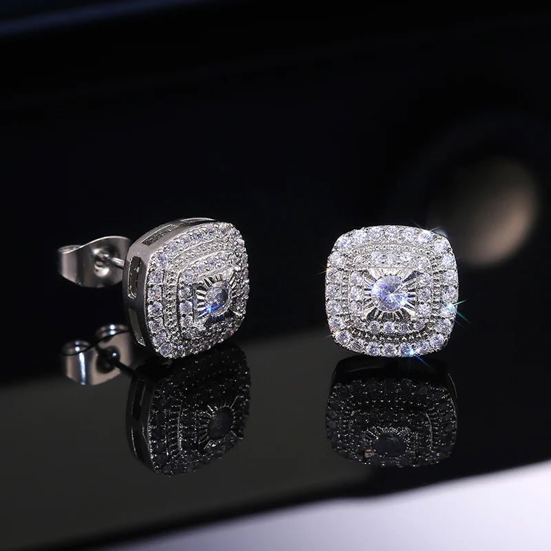 Vintage Square Design Zircon Earring For Women Piercing Wedding Stud Earring Band Shiny Crystal Micro Paved Fashion Jewelry Gift
Vintage Square Design Zircon Earring For Women Piercing Wedding Stud Earring Band Shiny Crystal Micro Paved Fashion Jewelry Gift
