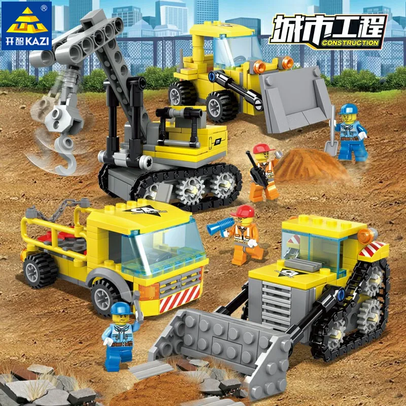 457Pcs City Engineering Heavy Crane Transporter Bulldozer Excavator LegoINGLs Building Blocks Sets Educational Toys for Children
457Pcs City Engineering Heavy Crane Transporter Bulldozer Excavator LegoINGLs Building Blocks Sets Educational Toys for Children