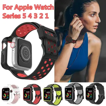 Silicone Band for Apple Watch 38mm 42mm 40mm 44mm Bands Sports Wristband Strap for Iwatch Series 5 4 3 2 1 Patckwork Strap
Silicone Band for Apple Watch 38mm 42mm 40mm 44mm Bands Sports Wristband Strap for Iwatch Series 5 4 3 2 1 Patckwork Strap