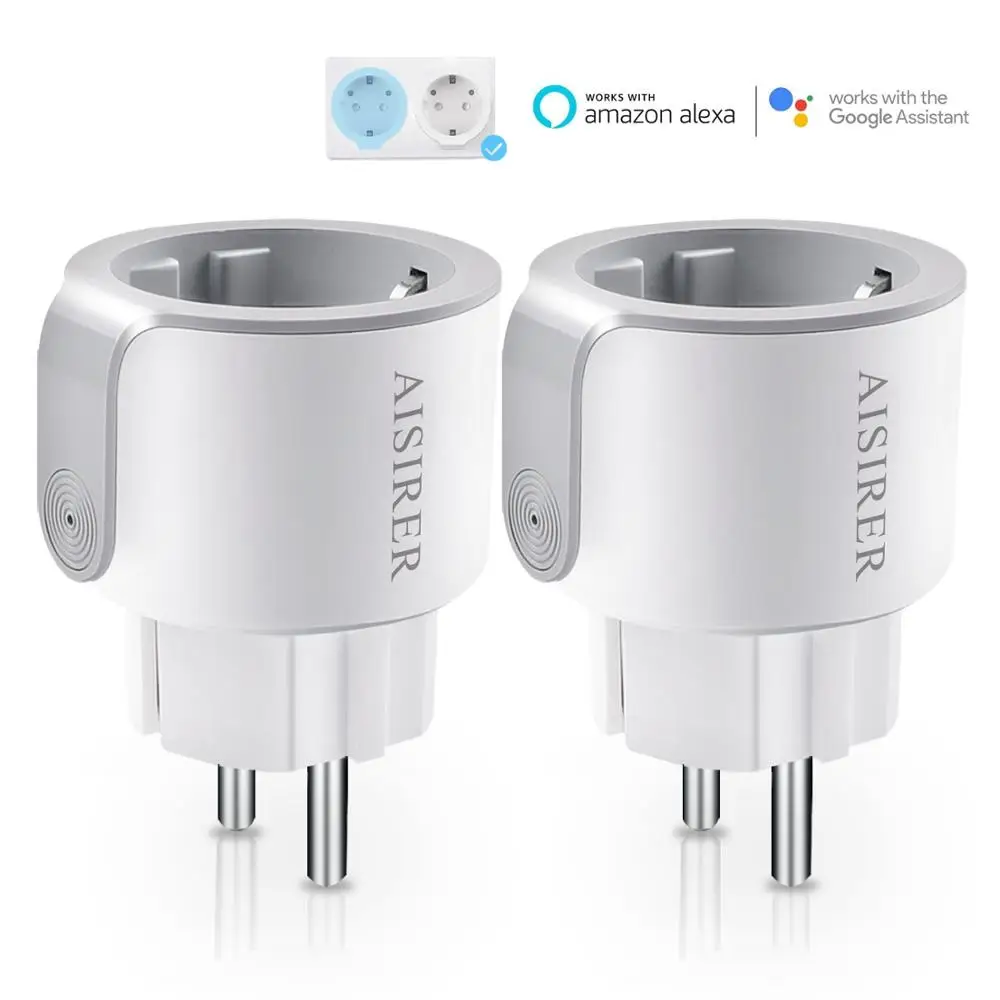 WiFi Smart Plug EU Adaptor APP Remote Control Power Monitor Socket Wireless Voice Electrical Sockets for Alexa Google Assistant
WiFi Smart Plug EU Adaptor APP Remote Control Power Monitor Socket Wireless Voice Electrical Sockets for Alexa Google Assistant