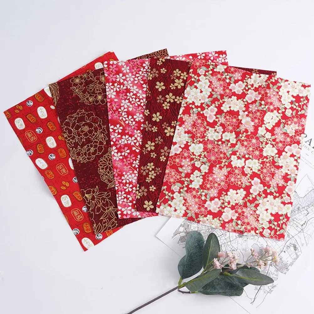 5psc Bronzing Pure Cotton Patchwork Fabric Japanese Style Floral Diy Handmade Fabric 20*25cm
5psc Bronzing Pure Cotton Patchwork Fabric Japanese Style Floral Diy Handmade Fabric 20*25cm