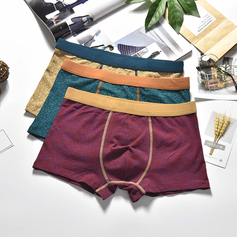 3Pcs/Lot Cotton Boxers Underwear Men Casual Print Nature Cototn Male U Boxers Breathable Boxers Underpants Cotton Shorts
3Pcs/Lot Cotton Boxers Underwear Men Casual Print Nature Cototn Male U Boxers Breathable Boxers Underpants Cotton Shorts