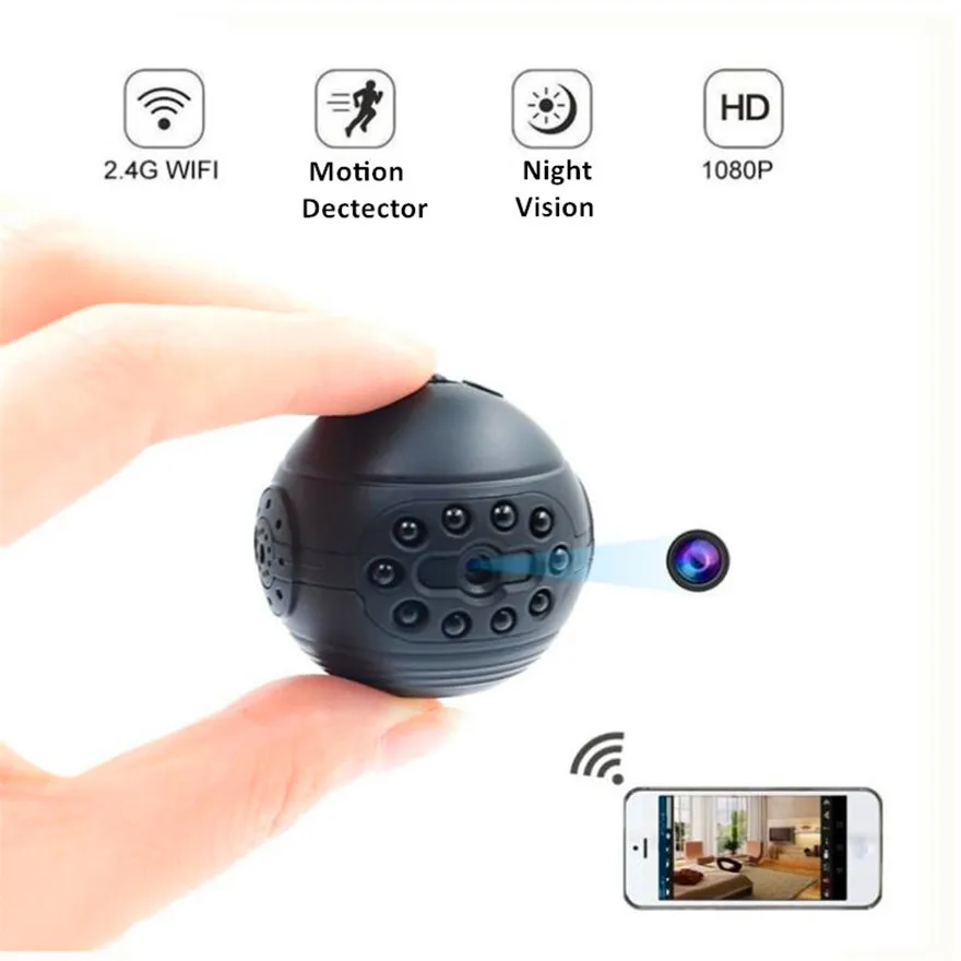Night Vision Ball Camera Webcam 1080P Wifi Mini Hidden Cam Gadgets Secret Surveillance Camcorder Videocamera Security Dvr Wi Fi
Night Vision Ball Camera Webcam 1080P Wifi Mini Hidden Cam Gadgets Secret Surveillance Camcorder Videocamera Security Dvr Wi Fi