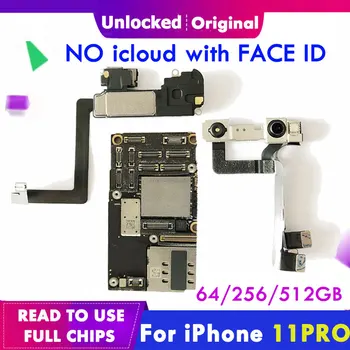 Original Motherboard For iPhone 11 pro clean iCloud Unlocked With without Face ID iOS support updated Logic Board 64g 256g 215g
Original Motherboard For iPhone 11 pro clean iCloud Unlocked With without Face ID iOS support updated Logic Board 64g 256g 215g