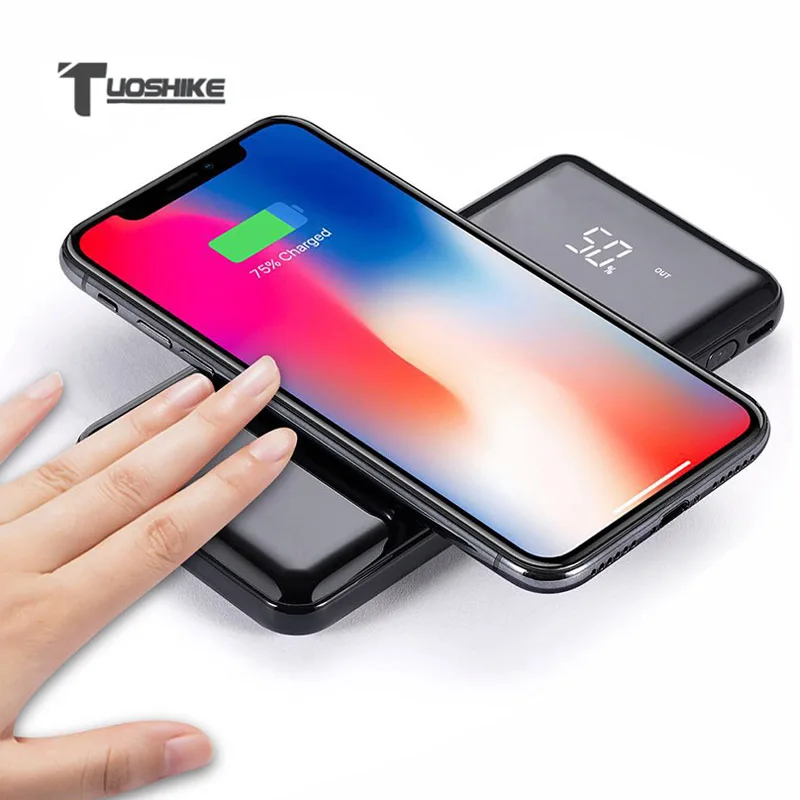 TUOSHIKE QI Wireless Charger Power Bank 10000mAh External Battery Fast Portable for iPhone X Max Samsung Xiaomi Huawei Powerbank
TUOSHIKE QI Wireless Charger Power Bank 10000mAh External Battery Fast Portable for iPhone X Max Samsung Xiaomi Huawei Powerbank