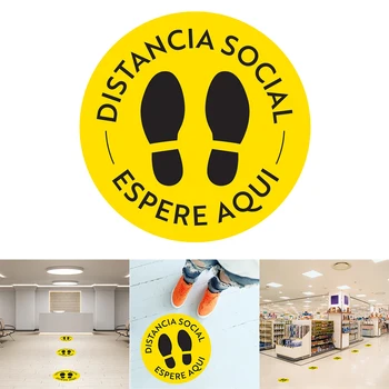 5Pcs/Set Round Waiting In Line Sticker Social Distance Keeping Safety Floor Sign People Gathering Control Adhesive Paster
5Pcs/Set Round Waiting In Line Sticker Social Distance Keeping Safety Floor Sign People Gathering Control Adhesive Paster