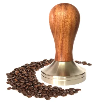 Wooden Espresso Coffee Tamper 51mm/58mm Stainless Steel Flat Base DC112
Wooden Espresso Coffee Tamper 51mm/58mm Stainless Steel Flat Base DC112