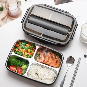 GURET Portable 304 Stainless Steel Insulation Lunch Box Compartment Japanese-style Bento Box Office Separated Microwave Heating
GURET Portable 304 Stainless Steel Insulation Lunch Box Compartment Japanese-style Bento Box Office Separated Microwave Heating