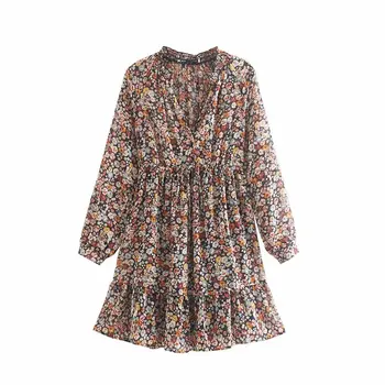 Woah new The European and American fashion flower print dress NINGNING65-1461
Woah new The European and American fashion flower print dress NINGNING65-1461