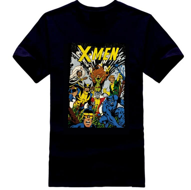 

X-Men The Gang Marvel Comics Licensed Adult T Shirt Quality Print New Summer Style Cotton top tee Print Tee Shirts