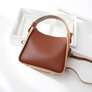 Bucket Bag Women's Summer New Style Versitile Fashion Genuine Leather Shoulder WOMEN'S Bag
Bucket Bag Women's Summer New Style Versitile Fashion Genuine Leather Shoulder WOMEN'S Bag