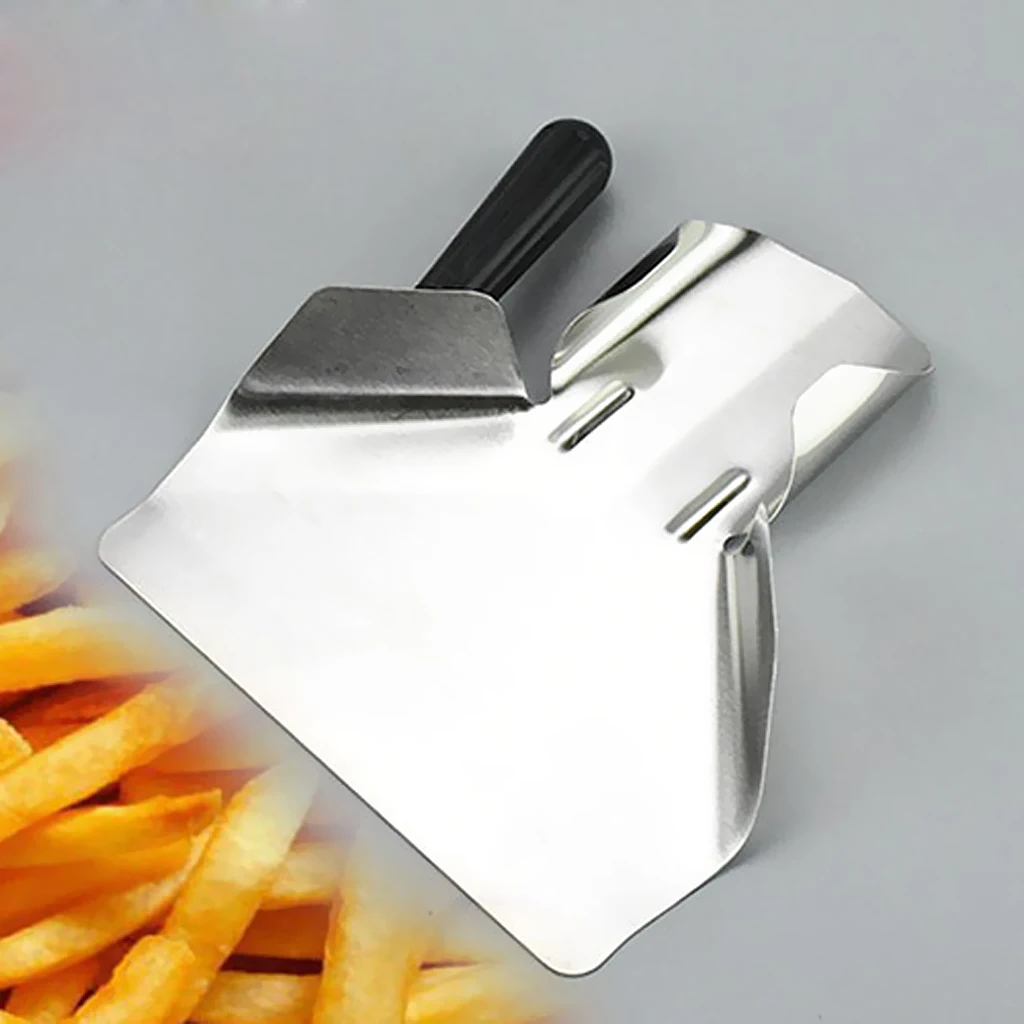 Stainless Steel Chip Scoop Food French Fries Shovel Fry Scoop 2 Types Stainless Steel Chip Scoop Food French Fries Shovel Fry Scoop 2 Types