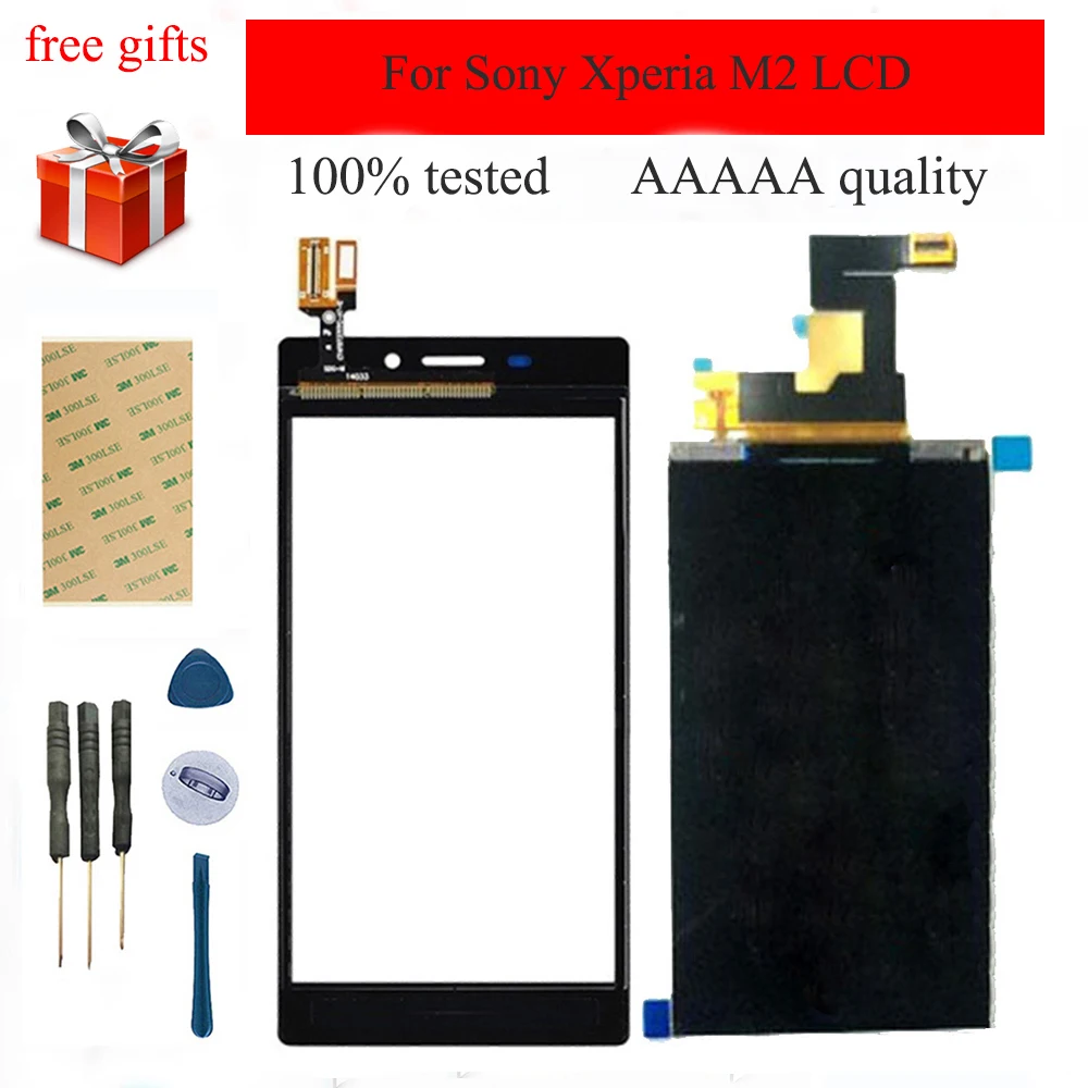 Для Sony Xperia M2 D2302 D2303 D2305 D2306 ЖК дисплей монитор панель + сенсорный экран дигитайзер