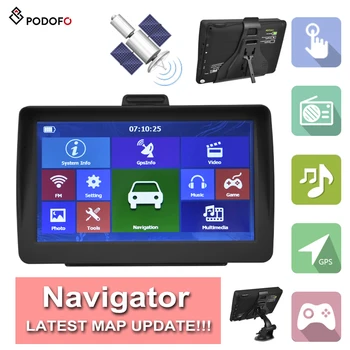 Podofo 7'' Cars Sat Nav GPS Navigation Navigator Support FM Radio MP3 MP4 with Free Maps Touch Screen Built-in 8GB ROM
Podofo 7'' Cars Sat Nav GPS Navigation Navigator Support FM Radio MP3 MP4 with Free Maps Touch Screen Built-in 8GB ROM