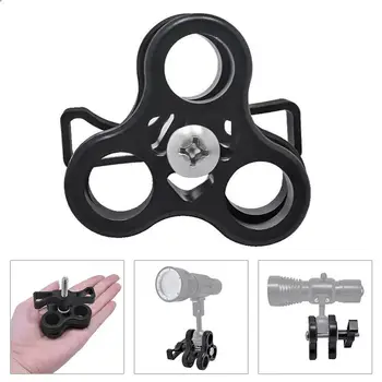 Aluminium Alloy 3-Hole Diving Light Arm Ball Butterfly Clip Clamp Mount Adapter
Aluminium Alloy 3-Hole Diving Light Arm Ball Butterfly Clip Clamp Mount Adapter