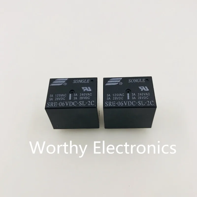 

Free shiping 10pcs/lot relay SRE-06VDC-SL-2C