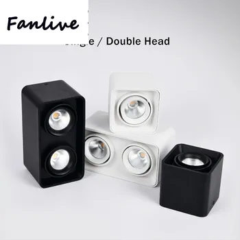10w 12w 20w Square Led Spot Light Surface Mounted Led ceiling Downlight Single head /Double head Wall Mounted Down light
10w 12w 20w Square Led Spot Light Surface Mounted Led ceiling Downlight Single head /Double head Wall Mounted Down light