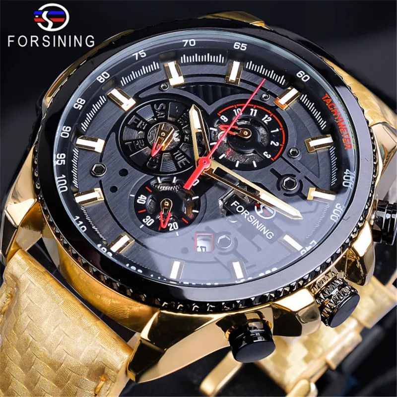 Forsining Waterproof Multi-functional Analog Watch Men's Stylish Fully Automatic Analog Watch
Forsining Waterproof Multi-functional Analog Watch Men's Stylish Fully Automatic Analog Watch