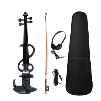Full Size 4/4 Electronic Silent Violin Set Maple & Ebony Material with Bow Aux Cable Headphones Storage Case for Beginners
Full Size 4/4 Electronic Silent Violin Set Maple & Ebony Material with Bow Aux Cable Headphones Storage Case for Beginners