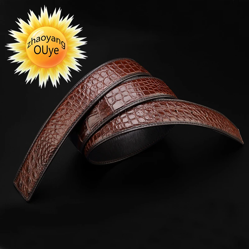 zhaoyangOUye2020newnonsplicing Nile crocodile belly belt for young men's pants belt with smooth button layer and cowhide button
zhaoyangOUye2020newnonsplicing Nile crocodile belly belt for young men's pants belt with smooth button layer and cowhide button
