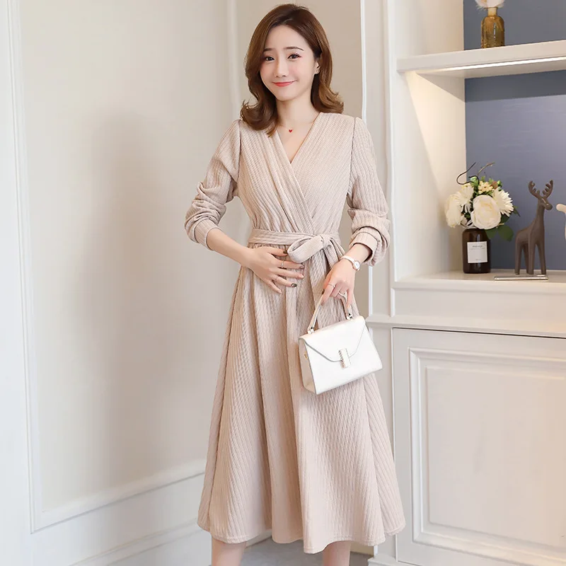 Pregnant Women Fall And Winter Clothes 2018 Korean-style Loose-Fit Fashion Models V-neck Waist Hugging Base Pregnant Nursing Dua
Pregnant Women Fall And Winter Clothes 2018 Korean-style Loose-Fit Fashion Models V-neck Waist Hugging Base Pregnant Nursing Dua