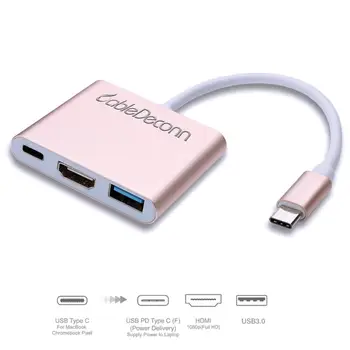 USB3.1 Adapter USB-C To HDMI+USB+Type C Adapter Cable Converter for Television computer mobile phone projector
USB3.1 Adapter USB-C To HDMI+USB+Type C Adapter Cable Converter for Television computer mobile phone projector