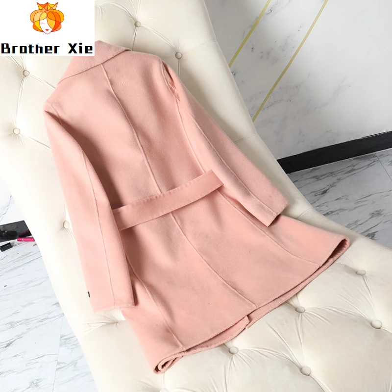 2020 winter new double-sided wool overcoat women's middle and long Korean version show thin wool woolen cloth coat waist
2020 winter new double-sided wool overcoat women's middle and long Korean version show thin wool woolen cloth coat waist