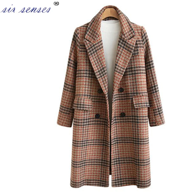 Women's autumn and winter new products wild large size women's plaid cardigan long-sleeved lapel coat siixsenses
Women's autumn and winter new products wild large size women's plaid cardigan long-sleeved lapel coat siixsenses