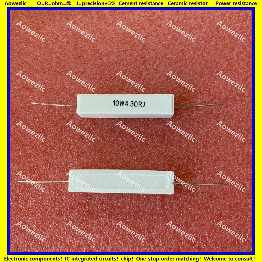 10Pcs RX27 Horizontal cement resistor 10W 430 ohm 430 R 10W430RJ 10W430ohm 430R Ceramic Resistance precision 5% Power resistance
10Pcs RX27 Horizontal cement resistor 10W 430 ohm 430 R 10W430RJ 10W430ohm 430R Ceramic Resistance precision 5% Power resistance