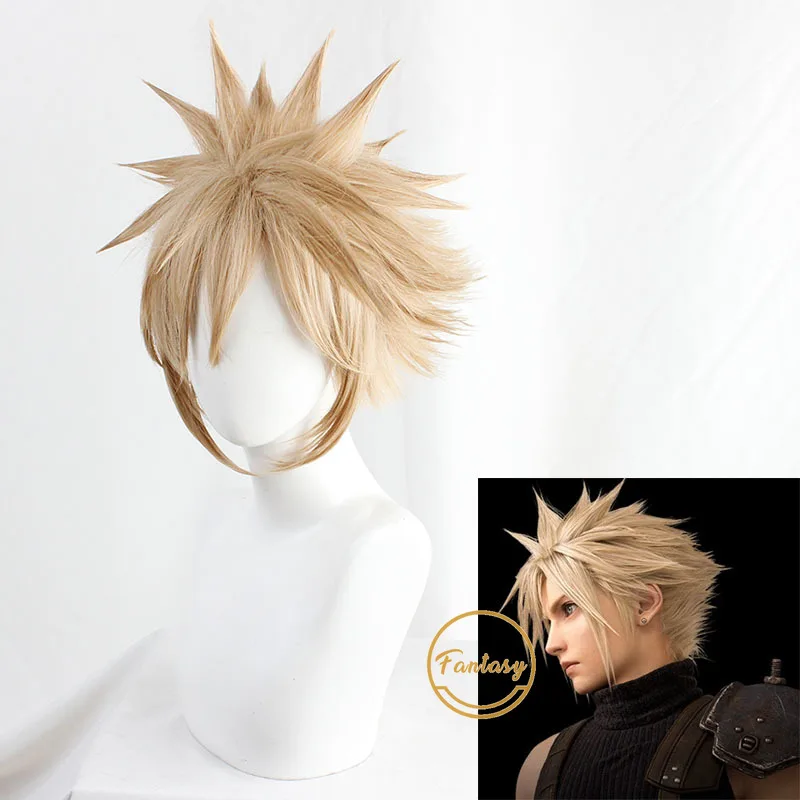 Final Fantasy Vii 7 Cloud Strife лен косплей Жаростойкие синтетические короткие волосы