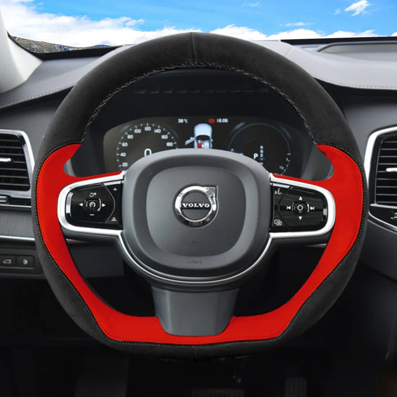 For Volvo XC60 XC90 S80 S60L S90 V60 V40 XC40 DIY custom leather steering wheel cover car interior accessories
For Volvo XC60 XC90 S80 S60L S90 V60 V40 XC40 DIY custom leather steering wheel cover car interior accessories