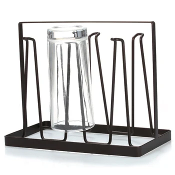 New European Style Iron Cups Rack Drain Rack with 6 Hooks Tea Cup Holder Mug Holder Countertop Cup Hanging Cups Rack Easy Clean
New European Style Iron Cups Rack Drain Rack with 6 Hooks Tea Cup Holder Mug Holder Countertop Cup Hanging Cups Rack Easy Clean