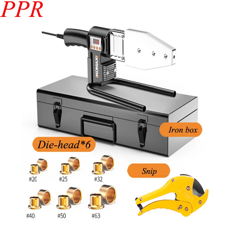 Automatic Electric Welding Tool 220V Heating PPR PE PB Tube Welded Pipe Welding Machine+ Heads+ Stand+Tool Box 63
Automatic Electric Welding Tool 220V Heating PPR PE PB Tube Welded Pipe Welding Machine+ Heads+ Stand+Tool Box 63
