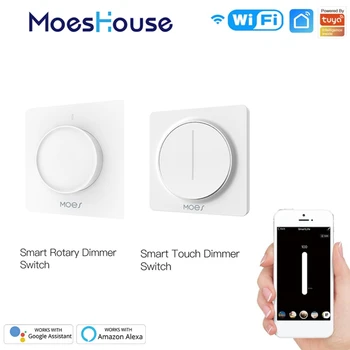 WiFi Smart Rotary/Touch Light Dimmer Switch Smart Life/Tuya APP Remote Control Works With Alexa Google Voice Assistants EU
WiFi Smart Rotary/Touch Light Dimmer Switch Smart Life/Tuya APP Remote Control Works With Alexa Google Voice Assistants EU