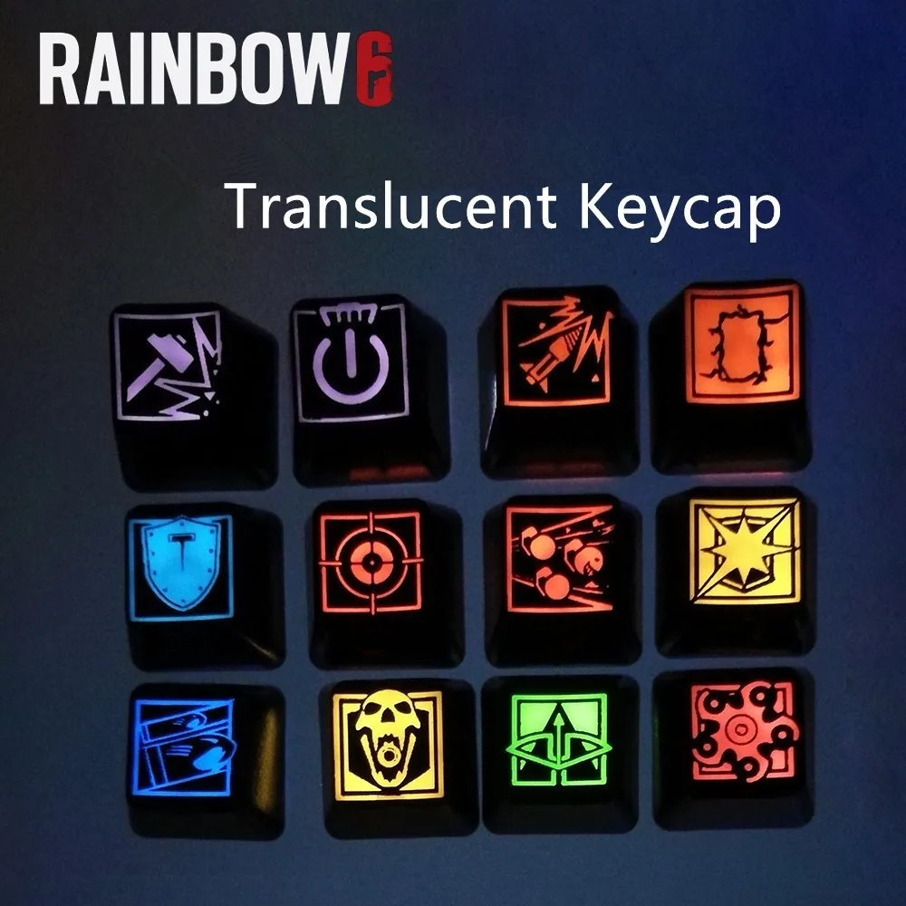 1pc Customized Personality Mechanical Keyboard Key Cap for MX switch DIY Translucent Keycap for Rainbow 6 OEM Height
1pc Customized Personality Mechanical Keyboard Key Cap for MX switch DIY Translucent Keycap for Rainbow 6 OEM Height