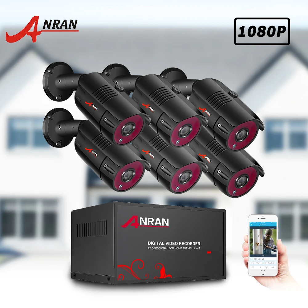 ANRAN 6CH Surveillance System 2MP CCTV Video Surveillance System Security Camera Kit security Camera DVR Kit Waterproof IR HDMI
ANRAN 6CH Surveillance System 2MP CCTV Video Surveillance System Security Camera Kit security Camera DVR Kit Waterproof IR HDMI
