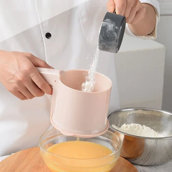Fine Mesh Screen Large Capacity For Baking Accessories Semi-automatic Cup Shape Sugar Flour Sifter Handheld Tool Sieve Craft
Fine Mesh Screen Large Capacity For Baking Accessories Semi-automatic Cup Shape Sugar Flour Sifter Handheld Tool Sieve Craft