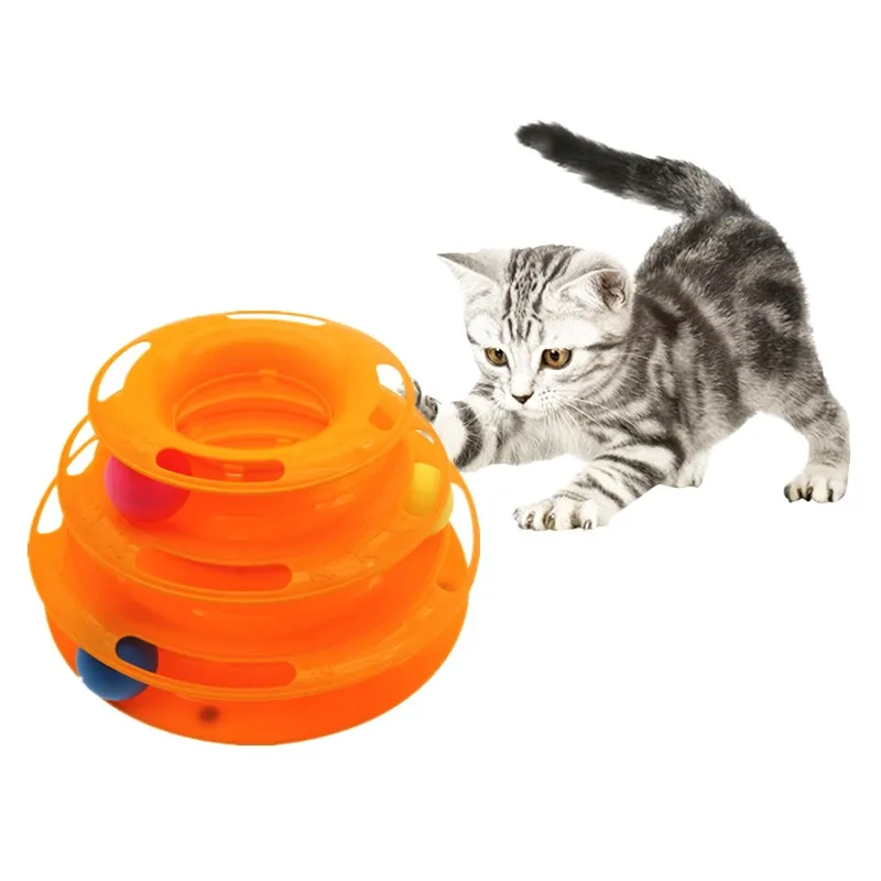 Three Levels pet cat toy Tower Tracks Disc cat Intelligence Amusement triple pay disc cat toys ball Training Amusement plate
Three Levels pet cat toy Tower Tracks Disc cat Intelligence Amusement triple pay disc cat toys ball Training Amusement plate