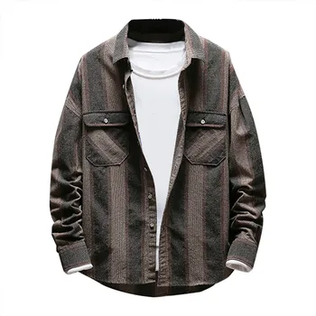 Men's Casual Fashion Stripe Printing Loose Removable Long Sleeve Blouse 2020 hot new products Spring summer Spot supplier Dropsh
Men's Casual Fashion Stripe Printing Loose Removable Long Sleeve Blouse 2020 hot new products Spring summer Spot supplier Dropsh