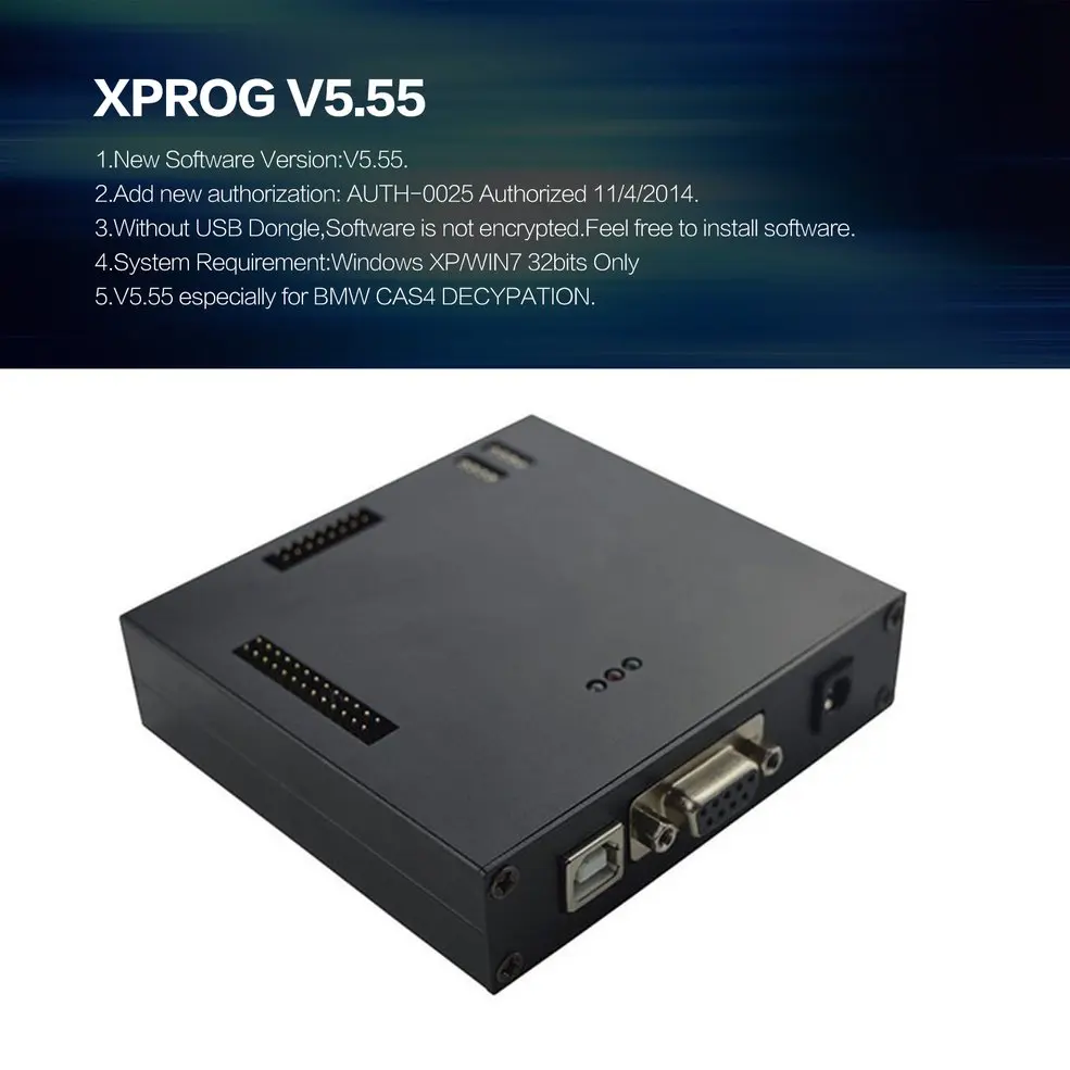 XPROG 5.55 ECU Programming Programmer Auto Chip Tuning Diagnostic Tool Car Repairing Scanner Tools Especially for BMW CAS4
XPROG 5.55 ECU Programming Programmer Auto Chip Tuning Diagnostic Tool Car Repairing Scanner Tools Especially for BMW CAS4