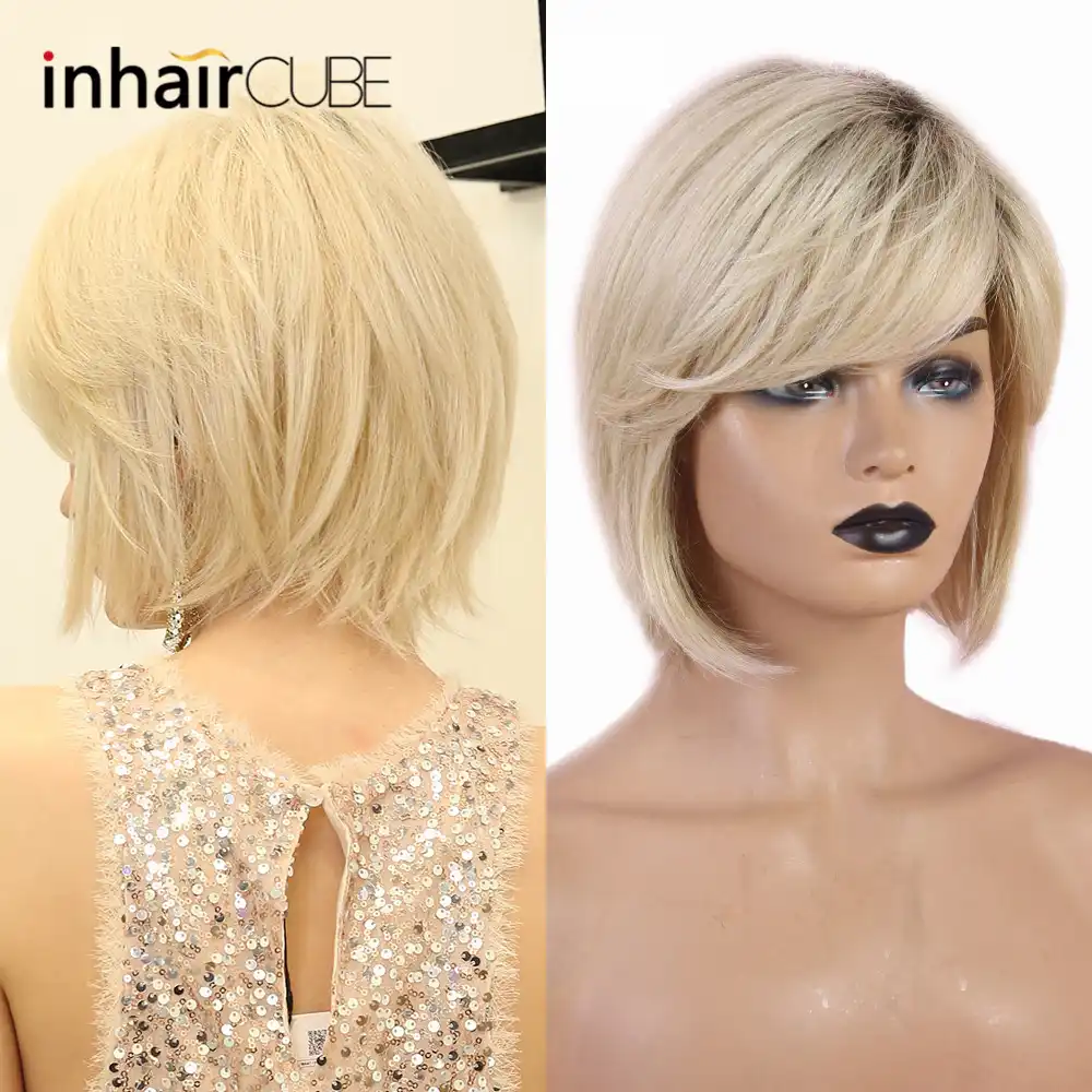 Nakladnye Volosy Inhaircube 10 Dyujmov Nakladnye Volosy Dlya Zhenshin 50 Sinteticheskih Volos Ombre 50 Naturalnyh Volnistyh Volos Aliexpress