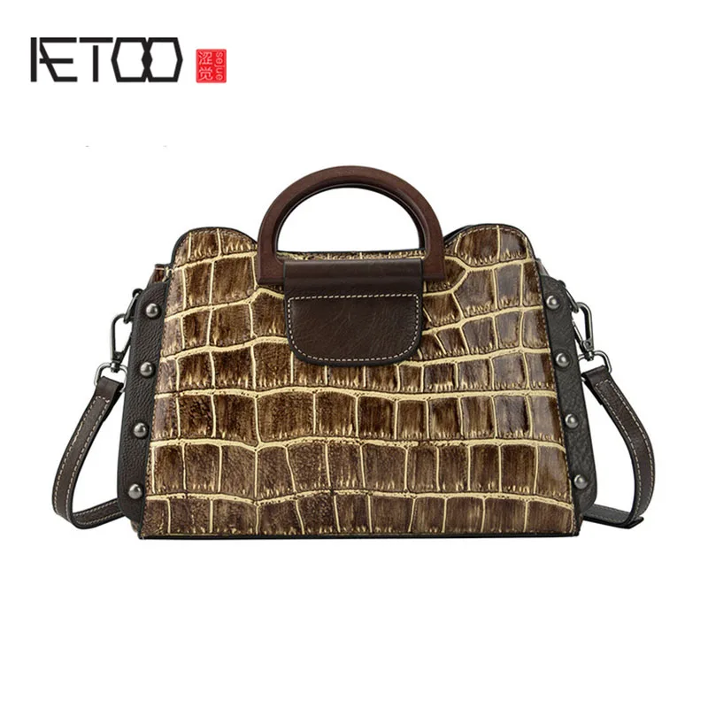 EUMOAN Women's leather handbag, casual one-shoulder stiletto bag, temperament vintage large bag
EUMOAN Women's leather handbag, casual one-shoulder stiletto bag, temperament vintage large bag