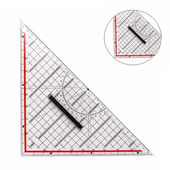 20CM/30CM Drawing Triangle Ruler Protractor Measurement Ruler With Handle Multi-function Plastic Drawing Design Ruler Stationery
20CM/30CM Drawing Triangle Ruler Protractor Measurement Ruler With Handle Multi-function Plastic Drawing Design Ruler Stationery