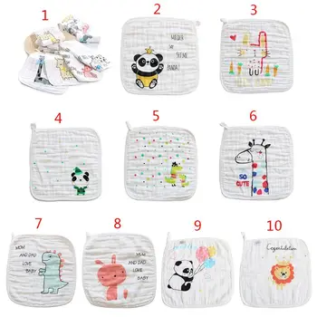 5 Pcs/pack Newborn Saliva Handkerchief Cartoon Pattern Baby Kids Bath Towel Muslin Cotton Infant Washcloth Squares 
5 Pcs/pack Newborn Saliva Handkerchief Cartoon Pattern Baby Kids Bath Towel Muslin Cotton Infant Washcloth Squares