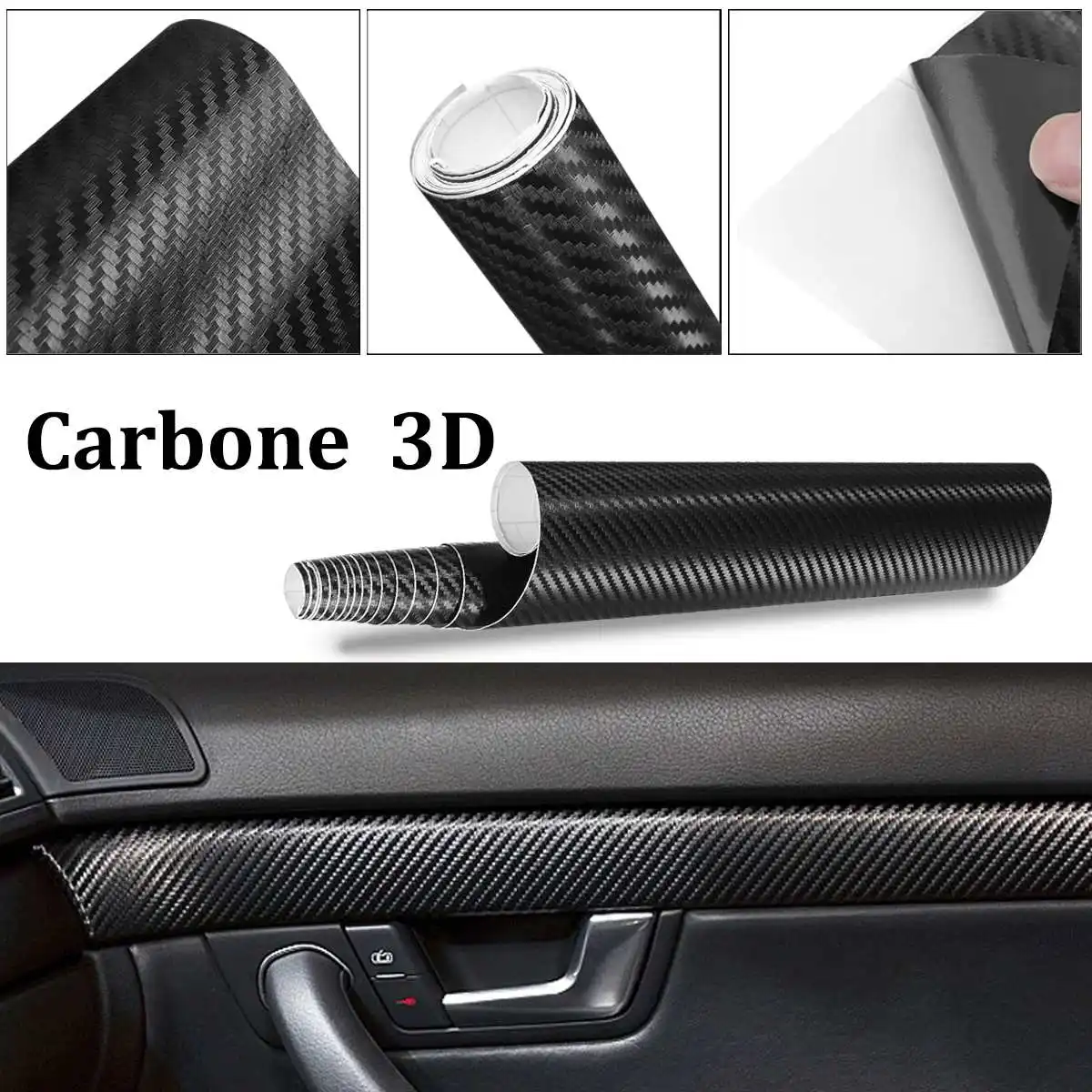 Автомобильная виниловая 3d-пленка из углеродного волокна, 30 см x 152 см, рулон пленки, автомобильные наклейки и Переводные картинки, мотоциклетные автомобильные аксессуары для стайлинга автомобиля
Автомобильная виниловая 3d-пленка из углеродного волокна, 30 см x 152 см, рулон пленки, автомобильные наклейки и Переводные картинки, мотоциклетные автомобильные аксессуары для стайлинга автомобиля
