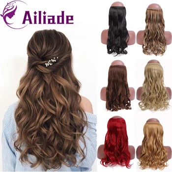 AILIADE Invisible Wire No Clips Hair Extensions Secret Fish Line Blonde Brown Hairpieces Synthetic Omber Curly Wave False Hair
AILIADE Invisible Wire No Clips Hair Extensions Secret Fish Line Blonde Brown Hairpieces Synthetic Omber Curly Wave False Hair