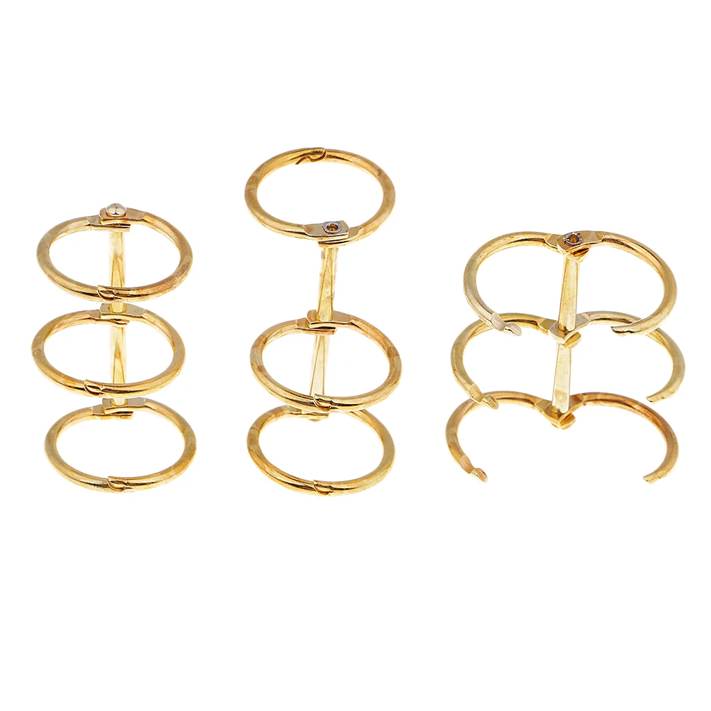 3pcs Binder Buckle Ring Loose Leaf Metal Book Binder Rings For Sketchbook 3pcs Binder Buckle Ring Loose Leaf Metal Book Binder Rings For Sketchbook