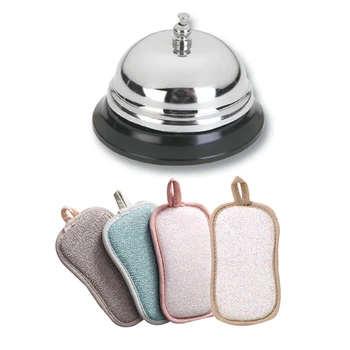 1x Classic Service Concierge Hotel B & B Desk Call Steel Bell & 4x Microfiber Double-Sided Dish Scrub Sponge
1x Classic Service Concierge Hotel B & B Desk Call Steel Bell & 4x Microfiber Double-Sided Dish Scrub Sponge