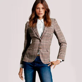Female Blazer Women 2020 Autumn Plaid Outwear Office Lady Wear Female British Style Slim Coat For Lady Work Coat Women Blazer
Female Blazer Women 2020 Autumn Plaid Outwear Office Lady Wear Female British Style Slim Coat For Lady Work Coat Women Blazer