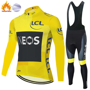 New white TEAM ineos 2020 Winter thermal fleece Cycling JERSEY winter Pants gel pads Ropa Ciclismo Cycling wear maillot ciclismo
New white TEAM ineos 2020 Winter thermal fleece Cycling JERSEY winter Pants gel pads Ropa Ciclismo Cycling wear maillot ciclismo